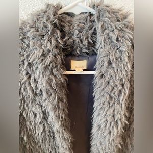 Boutique Brand Grey Fur Vest